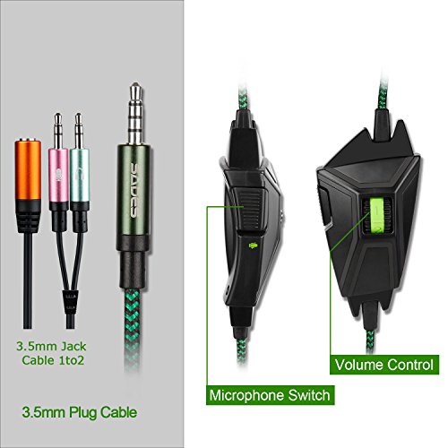 SADES SA-938 Auriculares Gaming de diadema cerrados USB Con Micr  fono Cable Con Jack 3 5MM Est  reo Multifunciones Regalo Consola Para Nuevo Xbox One PC PS4 Smartphones