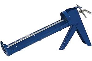 MYJ FIXTEK 9" Caulking Gun Heavy Duty Silicone Sealant Applicator Professional Hardware Tool for Silicone Acrylic Glue Sealant