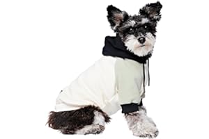 Spark Paws Hunde-Kapuzenpullover – Premium-Qualität, butterweich, hervorragender Komfort und Passform, beruhigende Fleece-Innenseite, geeignet für alle Rassen - Olive Cream - S