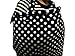 Breastfeeding Cover Nursing Cover Apron (white polka dot on black design)