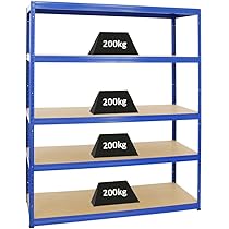 Shelfplaza® 100x80x40cm Home Étagère Charge Lourde Galvanisé/Etagere Metallique 3 Niveaux / 175kg Capacité Charge/Etagere En Metal, étagères De Rangement & Etagere Rangement Garage Acier