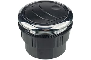 iSpchen Standheizungs Luftauslass Abschließbarer Drehbarer Runder Entlüftung A/C-Luftauslass Auto Klimaanlage Lüftungsschlitze für Auto Wohnmobil Busse, Boote, Yachten,87mm/75mm/70mm,Schwarz