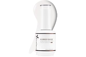 Nicedeco Rubber Base 15ML Vernis Semi Permanent Gel Sans HEMA Naturel Nude UV LED Gel Polish Renforcement et Réparation de Manucure Nail Art (R03)