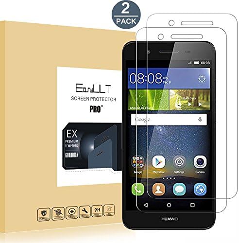 EasyULT [2 pack] Huawei P8 Lite Smart Screen Protector, 2 Pack PET Screen Protectors for Huawei P8 Lite Smart (HD Ultra Clear Film,Full Coverage)