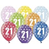 Wimpelkette Girlande Verkehrsschild Zahl 21 Geburtstag Deko Party Amazon De Spielzeug