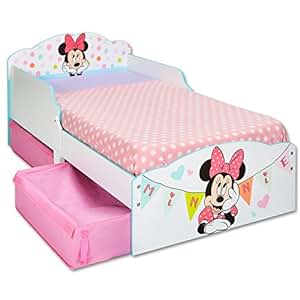 TW24 Einzelbett - Bett - Kinderbett Disney Minnie Weiß 140cm x 70cm