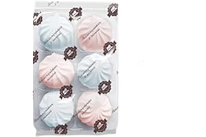 LACKMANN ZEFIR | Schaumzuckerware mit Vanille-Erdbeergeschmack | Mega Marshmallows | Schaumzucker-Süßigkeit | 310g