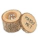 Produktbild BESTOYARD Vorschlag Ring Box Keepsake Geschenk Holz Chic Hochzeit Ring Träger Box mit gedruckt heiraten mich für Hochzeit Verlobungsfeier 2st