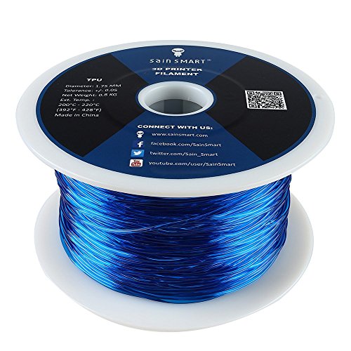 SainSmart Flexible TPU 3D Filament for 3D Printers 3D Drucker, 1,75 mm, 800g Spool - 3