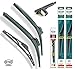 Produktbild Full Set von 3 Heyner HYBRID Scheibenwischer vorne 650mm/450mm und hinten 300mm Wischerblatt SL [CitrC5E] HH2618SL 12HRC