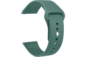 Yisica 20mm Correa de Reloj de Silicona de Liberación Rápida para Mujere Hombre, Suave Silicona Correa de Repuesto Ajustable para 20mm