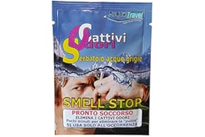 Acquatravel Smell Stop RIMUOVE Odore Pulizia Serbatoio ACQUE Grigie Camper