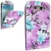 Produktbild GERÄT BOXX TÜRKIS UND LT BLAU BLUMEN DESIGN LEDER KIPPEN SCHUTZHÜLLEN BEUTEL FÜR SAMSUNG S3 I9300