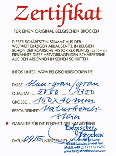 Schleifstein, Belgischer Brocken und Pyrenäen Stein, 150×40 mm Messer-Schärfer - 4