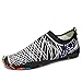 Produktbild LeKuni Badeschuhe Damen Herren Schwimmschuhe Kinder Surfschuhe Barfuß Schuhe Wasserschuhe Strandschuhe Aquaschuhe Rutschfeste Neoprenschuhe(46EU,FH_Weiß)