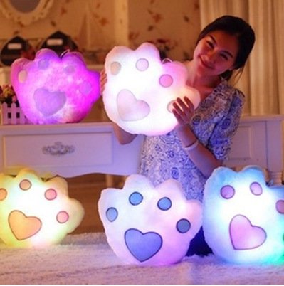 Valentine's Day,Children's Birthday Presents Colorful Luminous Hold Pillow