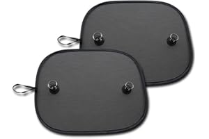 Voarge 2 sztuki uniwersalne osłony przeciwsłoneczne samochodowe na boczne i tylne szyby, osłona przeciwsłoneczna na boczne szyby samochodu blokująca szkodliwe promienie UV, najlepsze dla niemowląt, dzieci i zwierząt domowych