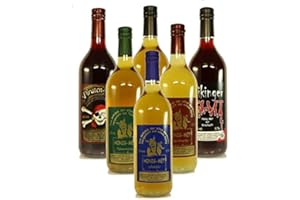 NATURPRODUKTE-MV 6 Fl. Probierpaket Honigwein á 0,75l Nr. 2: Wikingerblut, Met classic, Met fruchtig-lieblich, Met feinherb, Met Tannenhonig, Met Piratenblut