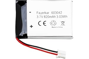 FAYERKAR 3,7 V 820 mAh bateria Lipo 603042 akumulator litowo-polimerowy z przyłączem JST. Przed zakupem upewnij się, że biegunowość urządzenia jest zgodna z baterią