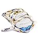 Waterproof Reusable Baby Cloth Diaper Bag Double Zipper Forest Animal Pattern