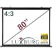 Produktbild Luxburg Projektor-Leinwand, 162 x 122 cm, 4K, 3D-Projektor-Leinwand - Mattes weißes Gewebe, 4:3 (65" x 49") - Wand- oder Deckenmontage