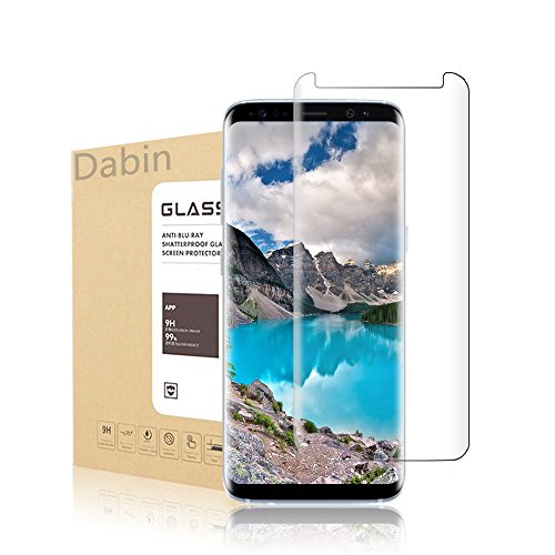 Samsung Galaxy S8 Protecteur D'écran, Dabin Screen Protector pour écran Galaxy S8 HD en Verre Trempé Protecteur en Verre Trempé Film Protecteur Anti-rayures pour Galaxy S8