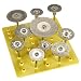 Produktbild ACENIX®, Diamant-Trennscheiben mit Schaft, für Dremel, 10 Stück, 3 mm / 2,35 mm, inklusive Reinigungstuch