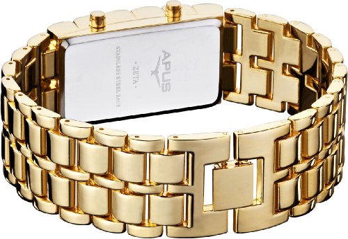 APUS Zeta Gold-Blue LED Uhr fr Ihn Design Highlight
