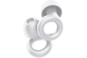 Waymaytecy Bouchon d'oreille pour dormir en Silicone Souple, Réutilisables Bouchon d'oreille Anti Bruit, Bouchons d'oreille en silicone, Réduction du bruit 26dB, Protection Auditive(Blanc)