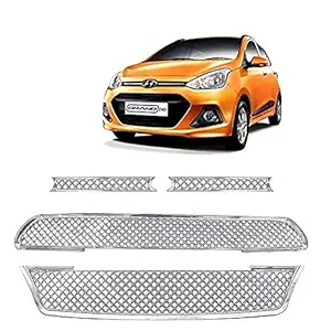 RS ENTERPRISES Hyundai i10 Grand Old Car Front Grill Chrome Plated