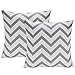 Produktbild Avanzza 2er-Set Kissenhülle / Kissenbezug 40x40 cm in Grau für Kissen, Sofakissen / Sofa Kissen und Dekokissen / Deko Kissen aus der Linie Decor Chic