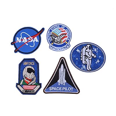 Welecom NASA Iron on patches, Patch brodée pour couture sur patches pour Jeans, vêtements