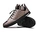 Produktbild SUN Street Dance Herrenschuhe Freizeitschuhe Ankle Leather Warm halten Schwarz Weiß Gun Color (Farbe : Gun colo2, größe : EU43/UK9/CN44)