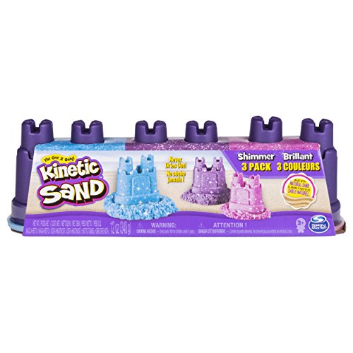 Spin Master Kinetic Sand - Shimmering Sand Multi Pack with Molds