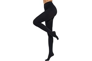 CozyWow Collants semi-opaques 80D couleur unie pour femmes
