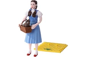 THE NOBLE COLLECTION Noble Collection The Wizard of Oz Bendyfigs Bendable Figure Dorothy (with Toto in His Basket) 19 cm