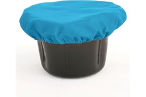 Nature Child Horse/Pont Feed Bowl Bucket Elasticated Cover - Sky Blue