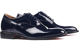 MASALTOS Zapatos de Hombre con Alzas Que Aumentan Altura hasta 7 cm. Fabricados en Piel. Modelo Charol