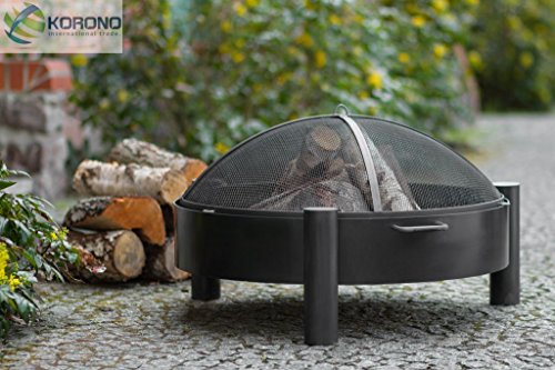Feuerschale Ø60cm, incl. Funkenschutz, 48cm Höhe