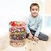 BLOKPOD Toy & Lego Storage Box • Plastic Stacking Boxes & Organiser • Large Size: 24 Litres• Clear • 15 YEAR WARRANTY