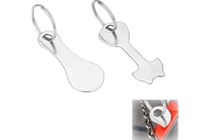 YALIYU Shopping Trolley Token, 2 Pcs Portable Trolley Release Key, Stainless Steel Removable Shopping Trolly Tokens, Shopping Trolley Coins Trolley Tool Accessories