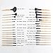 Eggsnow 32PCS Travel Makeup Brushes with Black Case,Makeup Brush Set,Eyeshadow,Eyeliner,Eyelash,Lip,Concealer Tool Kit