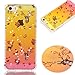 Produktbild Für Apple iPhone 5 5S 5SE Silikon Hülle Kristallklar Durchsichtig,Fanryn Bunte Muster Stoßdämpfend Strass Diamant mit Bling Schein Glitter Funkeln Weich TPU Handy Hülle Durchsichtig Transparent Etui Cover Case Protective Shell Soft Schutzhülle Telefon Kasten für Apple iPhone 5 5S 5SE – Hirsch