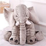 Baby Kind Elefant Kissen Tier elephant Kinderkopfkissen weichem Schlaf Stuffed Plüsch Kissen Plüschtiere Spielzeug Geschenke für Kinder 100% Baumwolle - 5