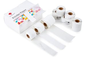 ‎PHOMEMO Phomemo Thermopapier Rollen Mix-Set, 8 Rollen Kompatibel mit M02S/M02Pro/P2S Mini Drucker, weißes (15 mm x 3,5 m, 3 Rollen), klares (15 mm x 3,5 m, 3 Rollen),halbtransparentes(25 mm x 2,5 m, 2 Rollen)