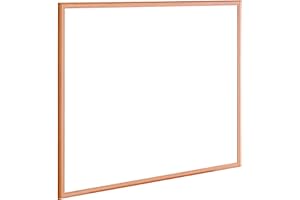 Raylu Paper - Lavagna bianca con cornice in legno 100% naturale, superficie stratificata in melammina bianca, scrittura morbida e un panno a secco perfetto, realizzato in Europa (60 x 40)