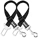 Price comparison product image OMORC Dog Seat Belt, [2 Pack] 19-27 Inch Adjustable Dog Harness Pet Car Vehicle Seatbelt Pet Safety Leash Leads for Dogs/Cats, Nylon Fabric Material- Black