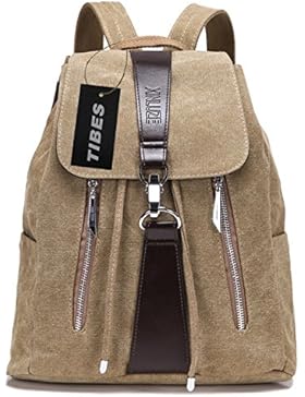 Tibes leichten Retro-Leinwand Rucksack für Teenager-Mädchen
