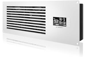 AC Infinity AIRFRAME T7 White, High-Airflow Cooling Fan System 400mm, Exhaust Airflow, for AV Equipment Rooms, Closets, and Enclosures, 16-Inch