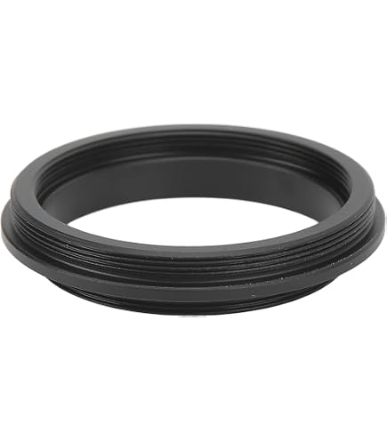 Bague Adaptateur Télescope M48-M42 - Alliage Aluminium Noir - Accessoire Astronomie Précision